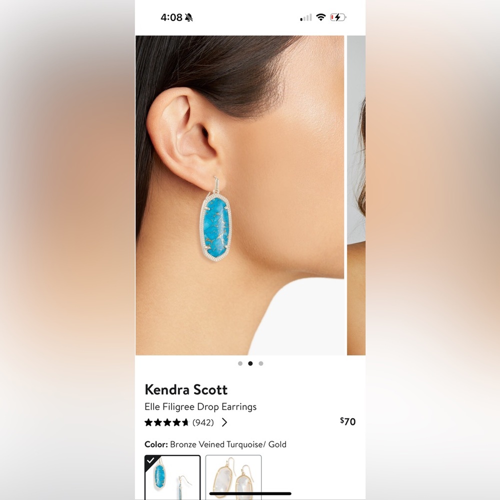 Kendra Scott Elle Filigree Earrings